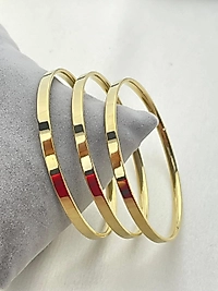 Çelik Gold  Kalın Ajda BİLEZİK 5.8 Boy(küçük)3'lü satılmaktadır